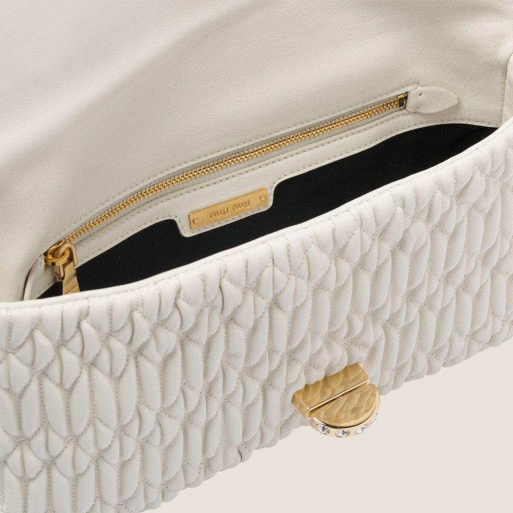 Iconic Crystal Cloqué Nappa leather bag