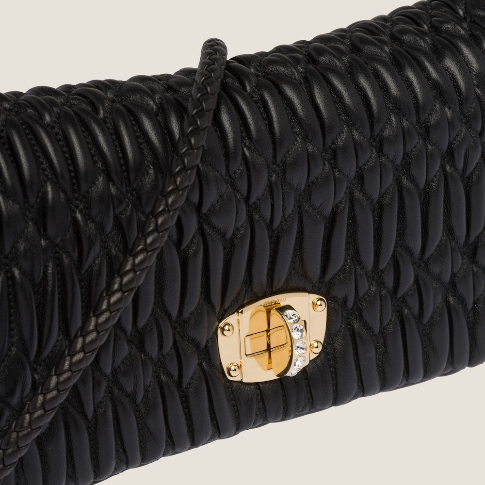 Crystal Cloqué Nappa leather bag
