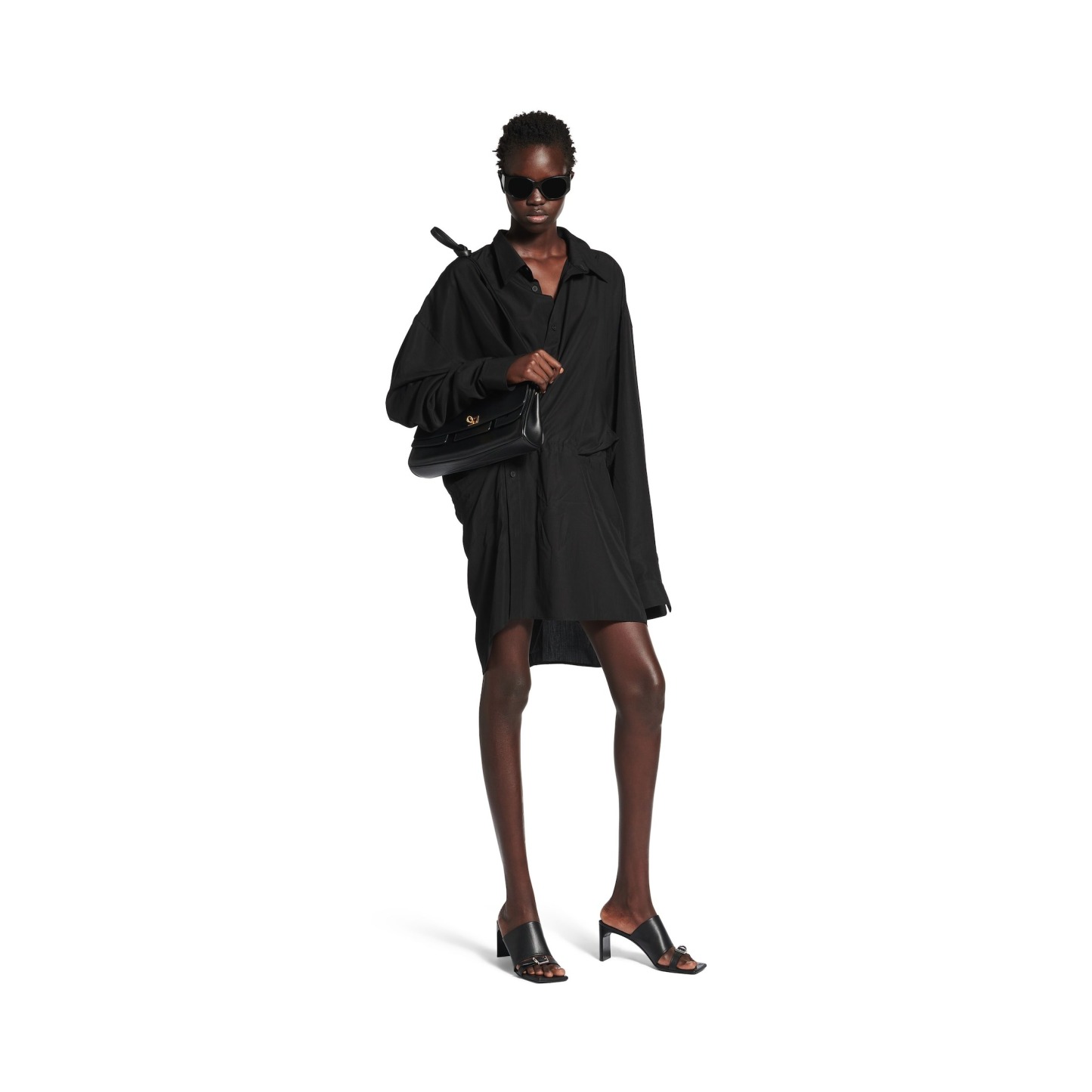 Women's Bel Air Small Clutch On Strap in Black