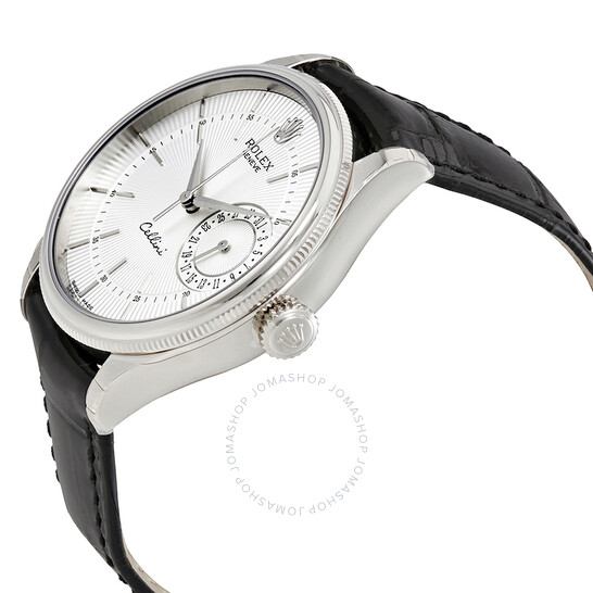 CELLINI TIME DATE SILVER MULTICOLOR DIAL SELECTION BLACK LEATHER STRAP 39MM