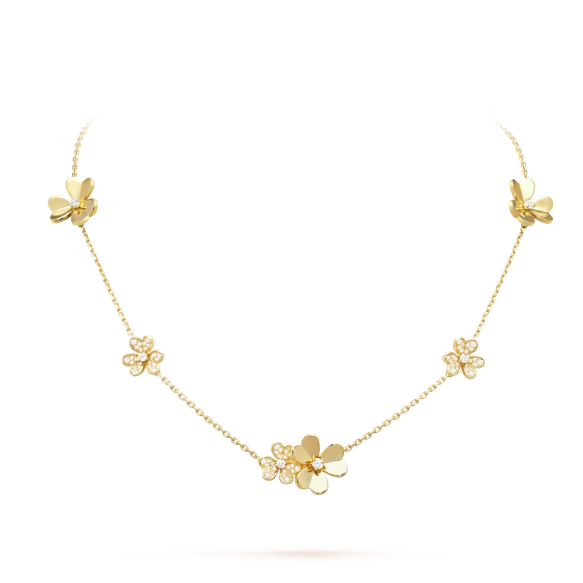 Frivole necklace, 9 flowers