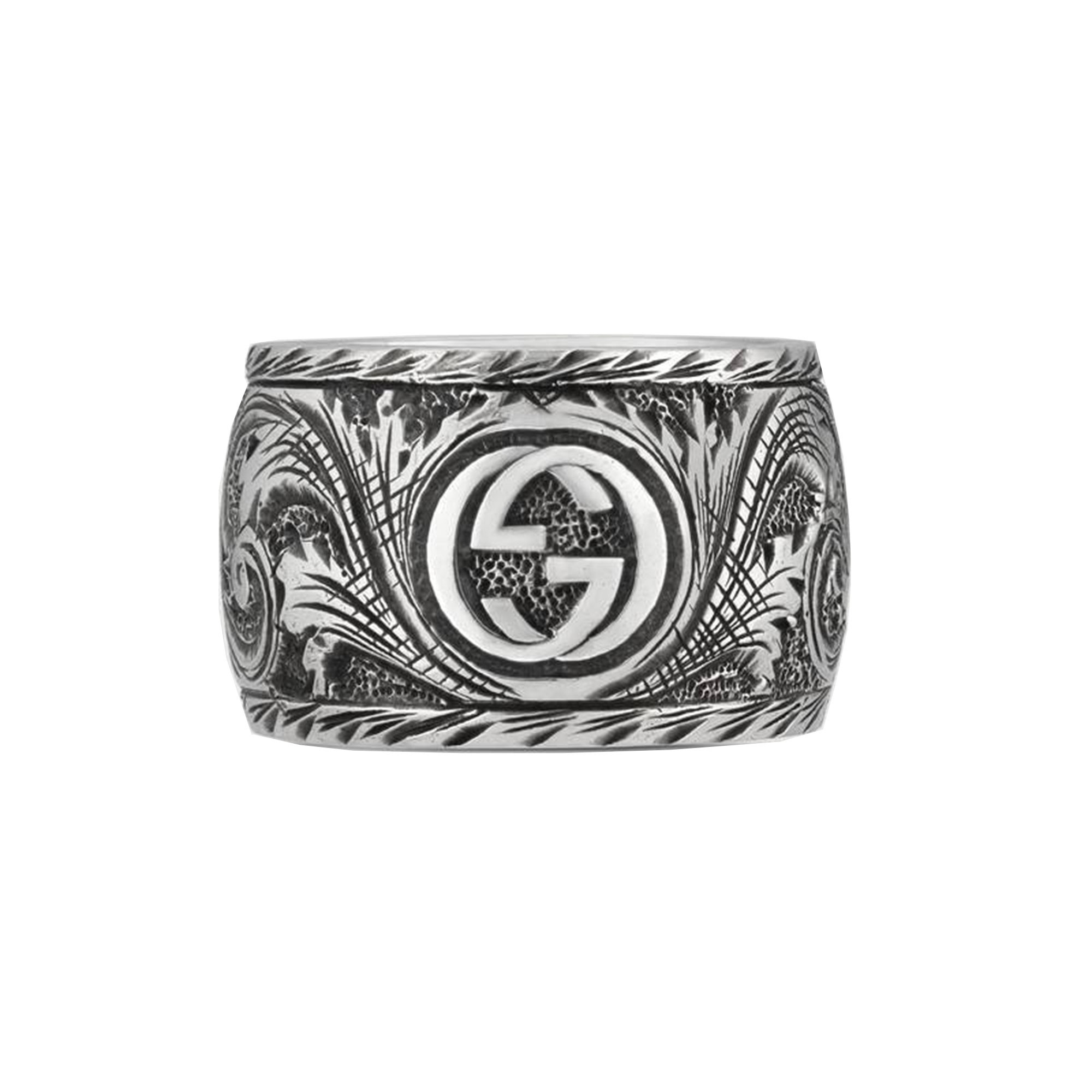 Small Feline Head Sterling Silver Ring