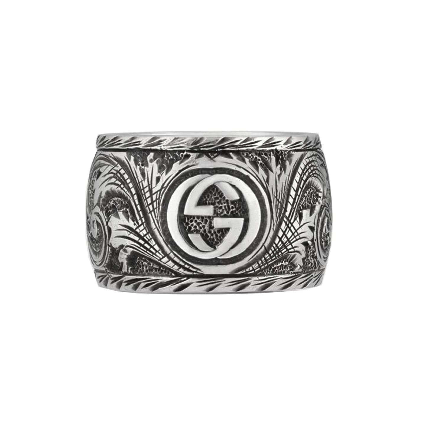 Small Feline Head Sterling Silver Ring