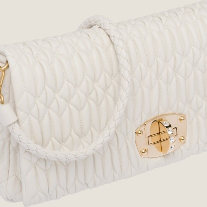 Iconic Crystal Cloqué Nappa leather bag