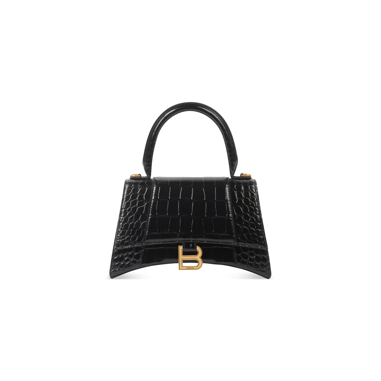 Women's Hourglass Small Handbag Crocodile Embossed