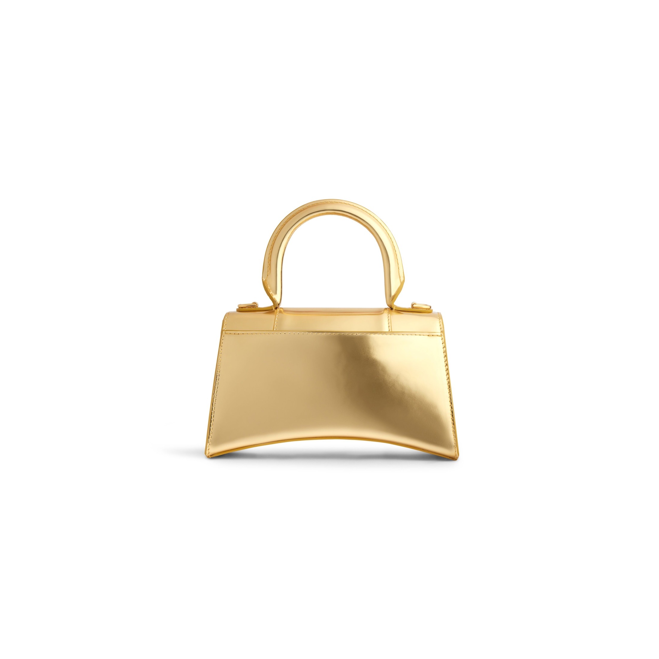 Women's Hourglass Xs Handbag Mirror Effect in Gold