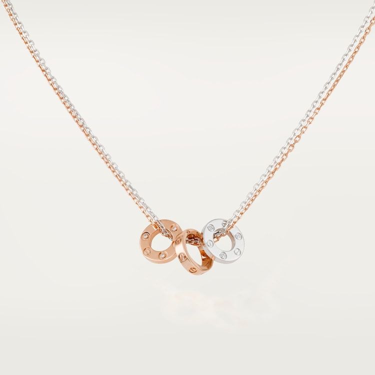 LOVE NECKLACE, 6 DIAMONDS
