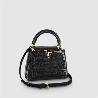 CROCODILIAN LEATHER-CAPUCINES