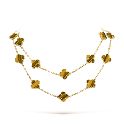Vintage Alhambra long necklace, 20 motifs