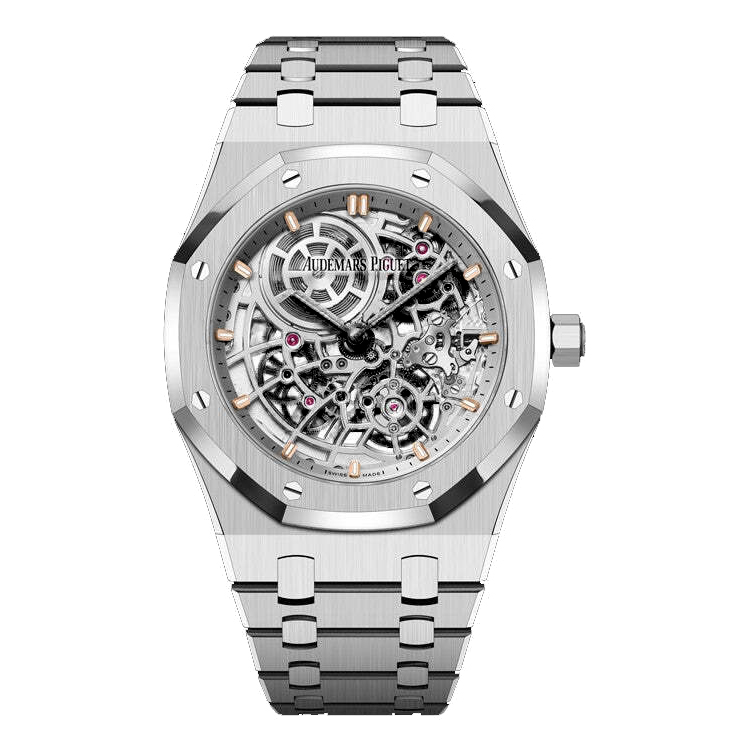 Royal Oak "JUMBO" EXTRA-THIN OPENWORKED "50TH ANNIVERSARY" Ref# 16204ST.OO.1240ST.01