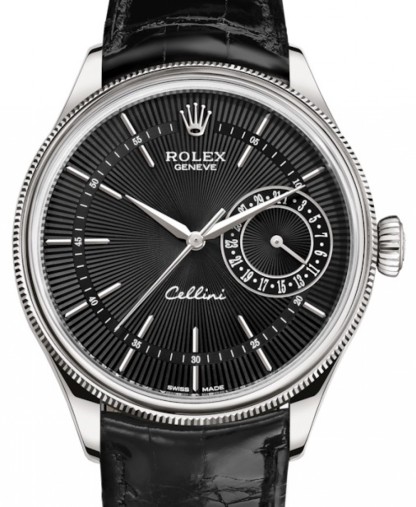 CELLINI TIME DATE SILVER MULTICOLOR DIAL SELECTION BLACK LEATHER STRAP 39MM