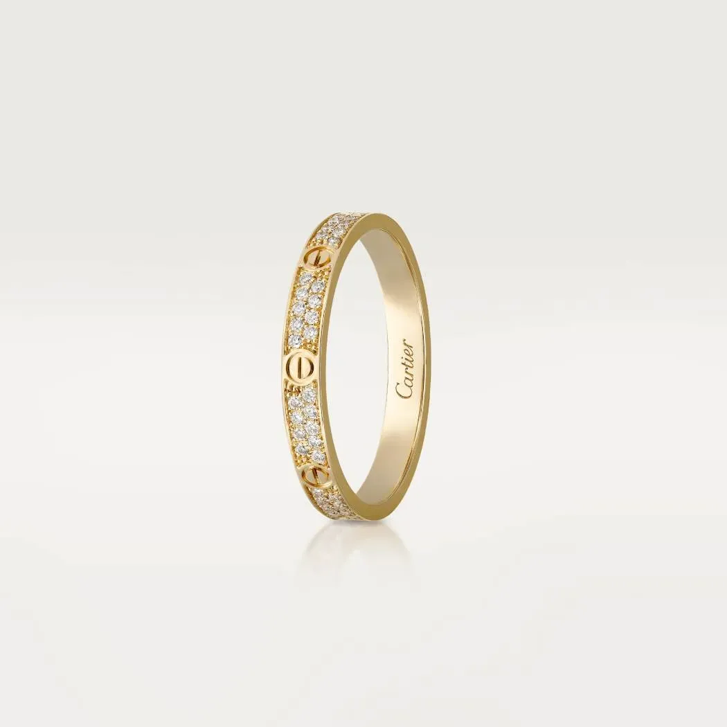 3‑Piece Cartier Stack –Panthère, Yellow Gold, Diamonds