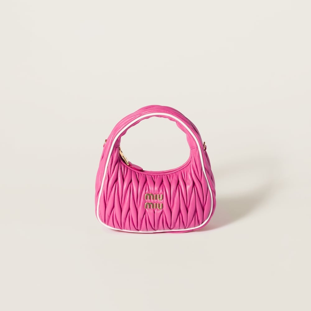Wander matelassé nappa leather bag