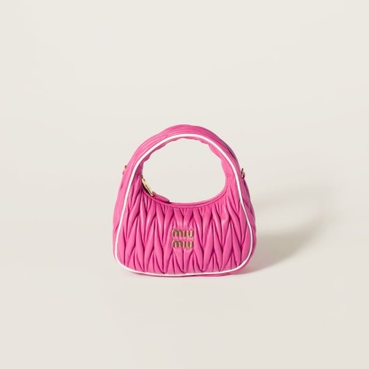 Wander matelassé nappa leather bag