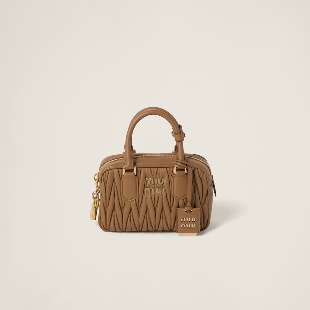Arcadie matelassé nappa leather bag