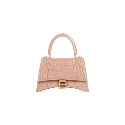 Women's Hourglass Small Handbag Crocodile Embossed