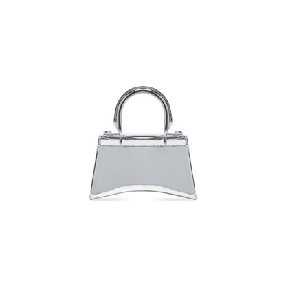 Women's Hourglass Xs Handbag Mirror Effect in Silver