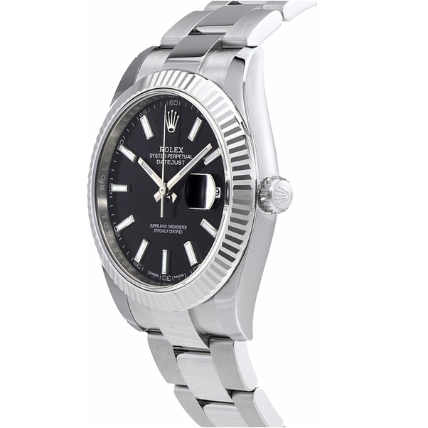 Datejust 41 Black Dial Oyster Bracelet Men's Watch 126334-0017