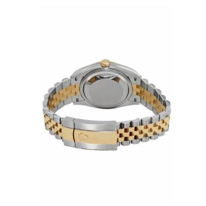 Datejust 41 Black Dial Men's Gold & Steel Watch 126333-0014