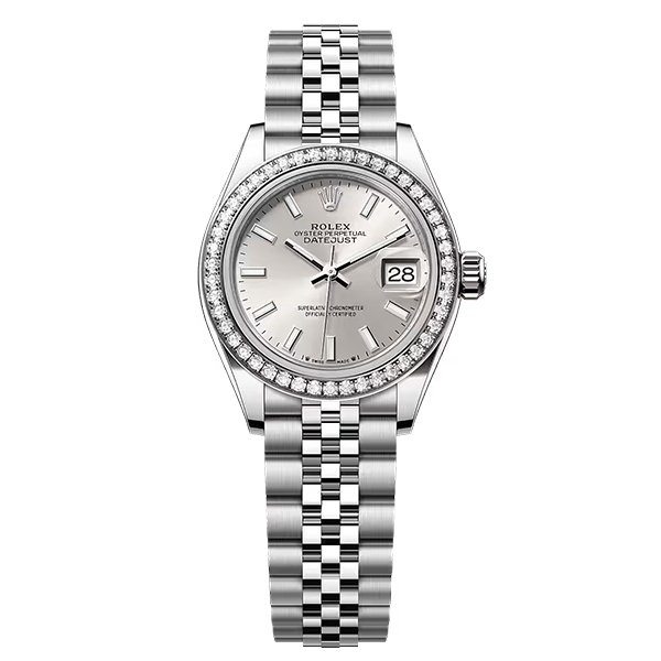 Lady-Datejust 28, Oystersteel and 18k White Gold, Ref# 279384RBR-0007