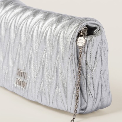 Matelassé nappa leather mini-bag