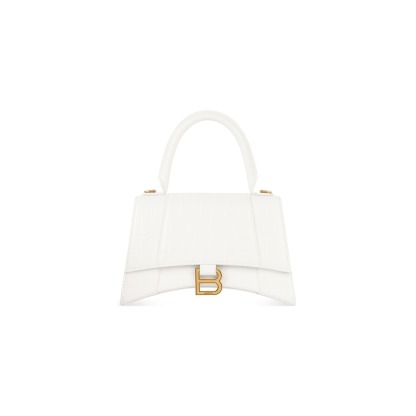 Women's Hourglass Small Handbag Crocodile Embossed