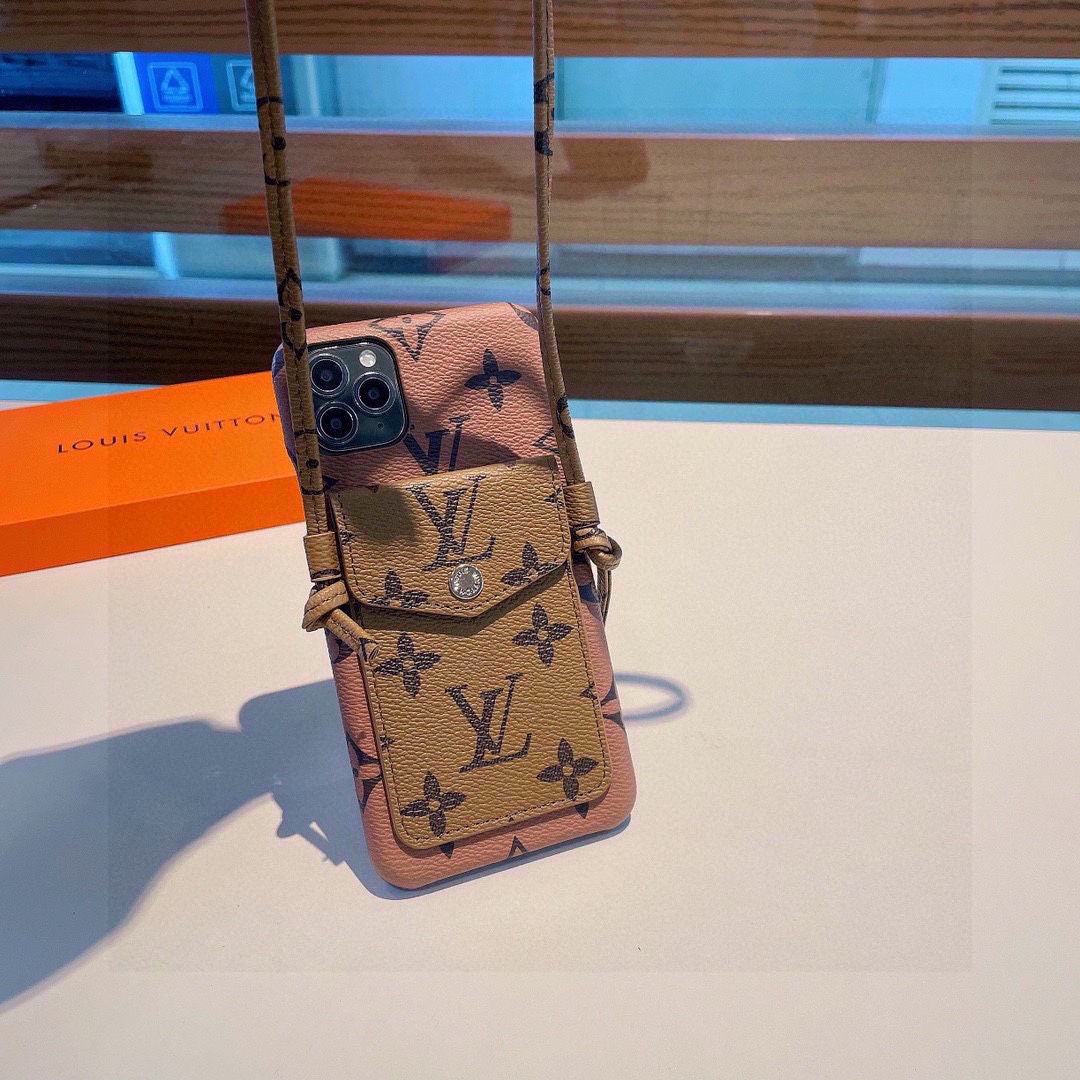 | Presbyopia Messenger Card Holder Leather iPhone Case