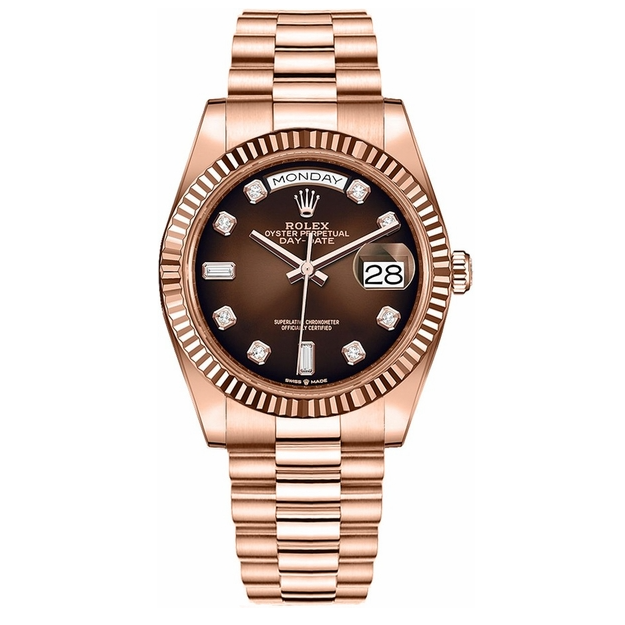 Day-Date 36 Brown Ombre Dial Watch 128235