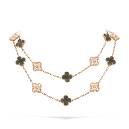 Vintage Alhambra long necklace, 20 motifs