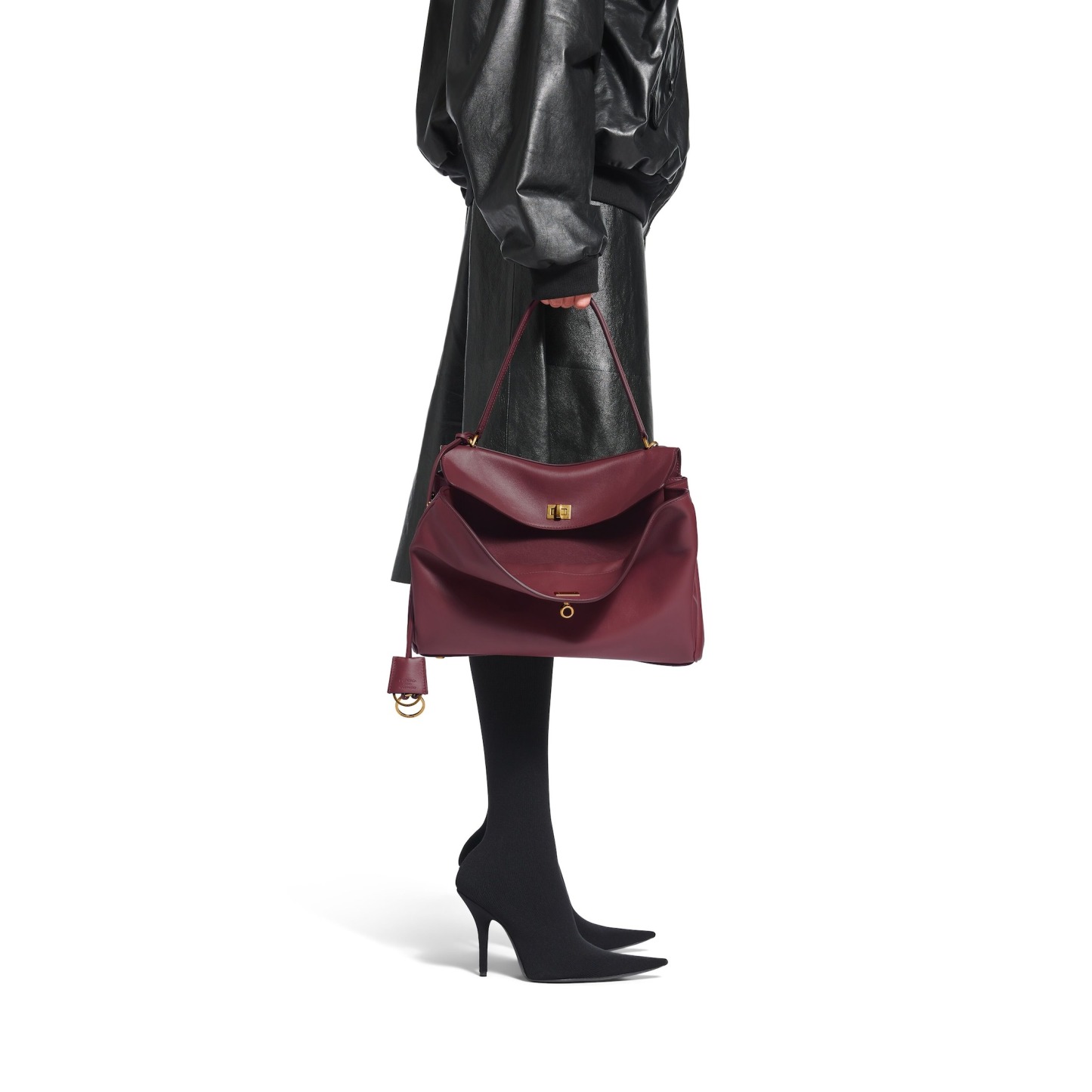 Women's Rodeo Medium Handbag in Burgundy