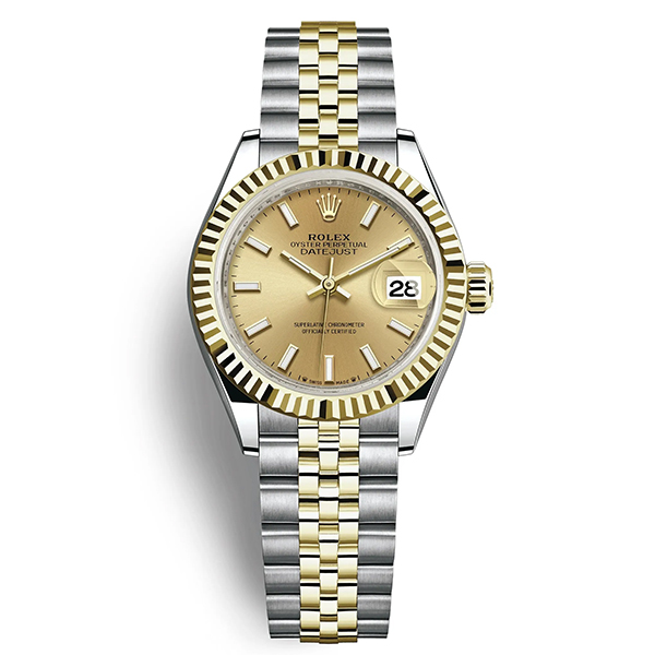 Lady-Datejust 28, Oystersteel and 18k Yellow Gold, Ref# 279173-0001