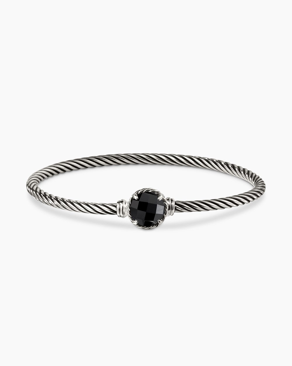 Petite Chatelaine庐 Bracelet Sterling Silver with Black Onyx, 3mm