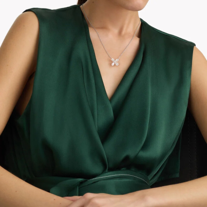 Classic Butterfly Diamond Pendant