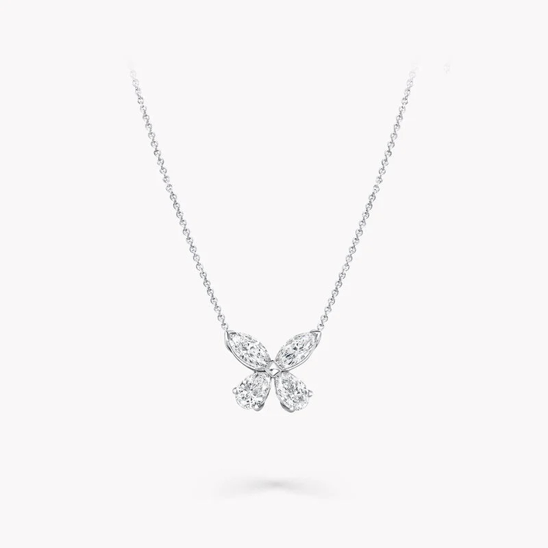 Classic Butterfly Diamond Pendant