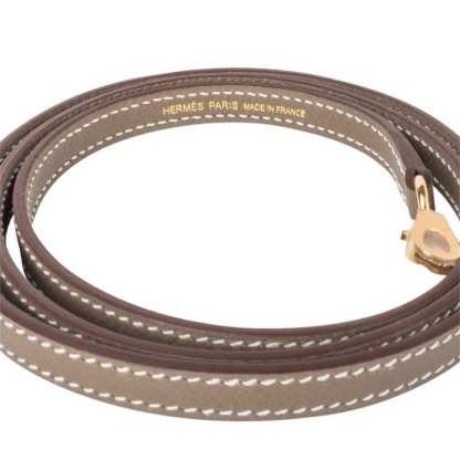 Kelly 20 Mini Sellier Bag Etoupe Limited Edition Epsom Gold Hardware