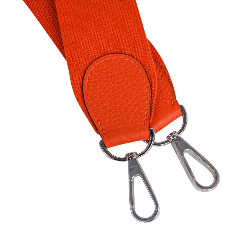 Evelyne PM Bag Feu Orange Palladium Hardware Clemence Leather