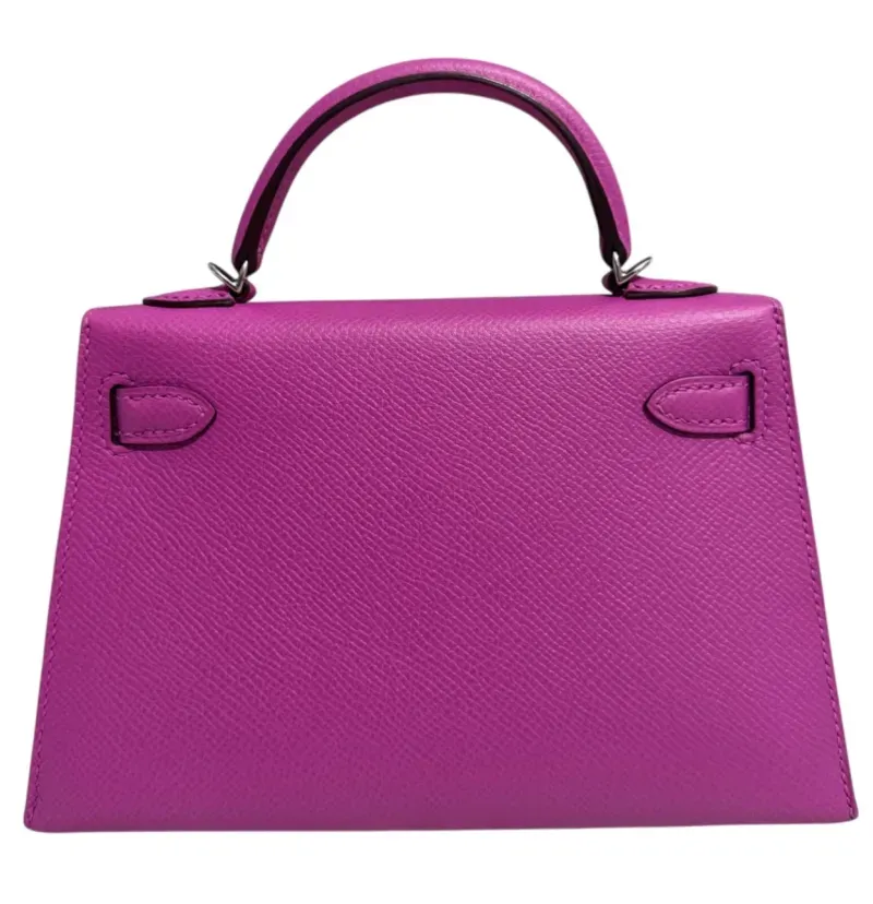 Herthtmes Magnolia Epsom Mini Kelly 20 II Palladium Hardware