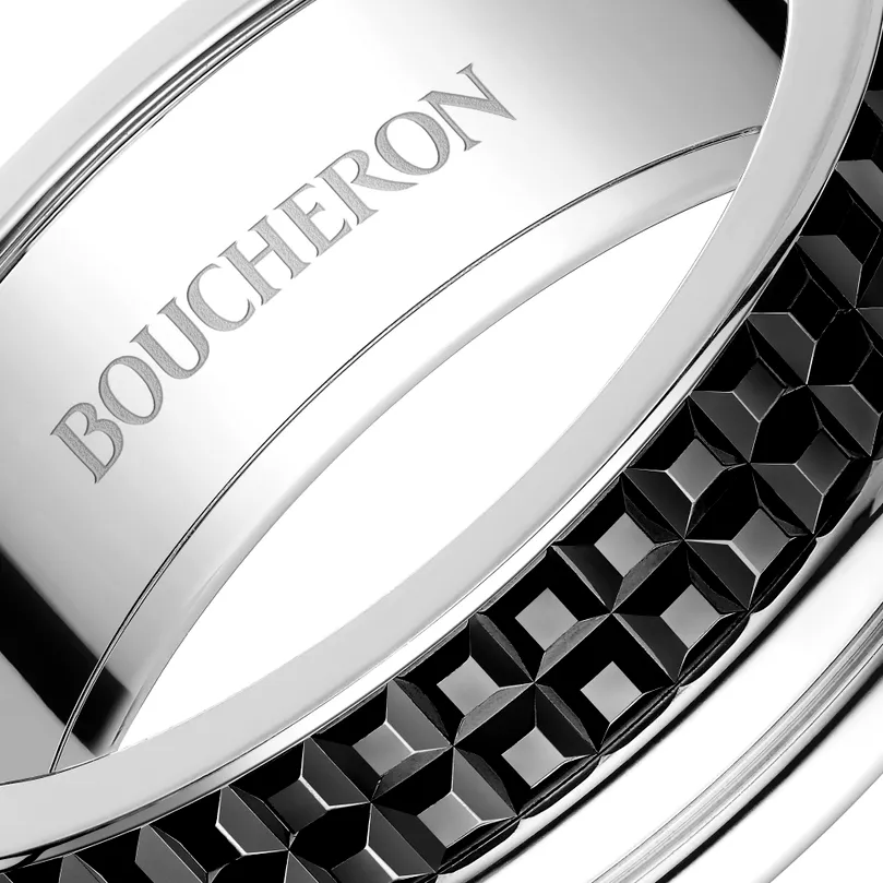 QUATRE BLACK EDITION WEDDING BAND, LARGE MODEL