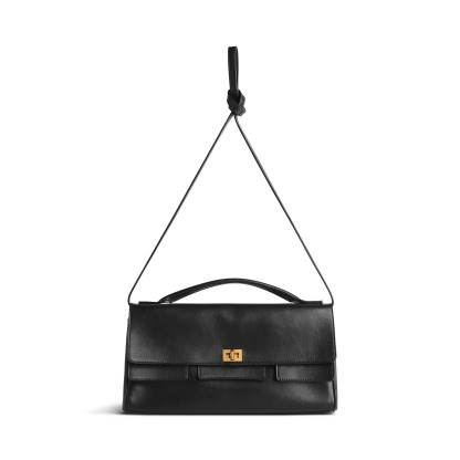 Women's Bel Air Small Clutch On Strap in Black