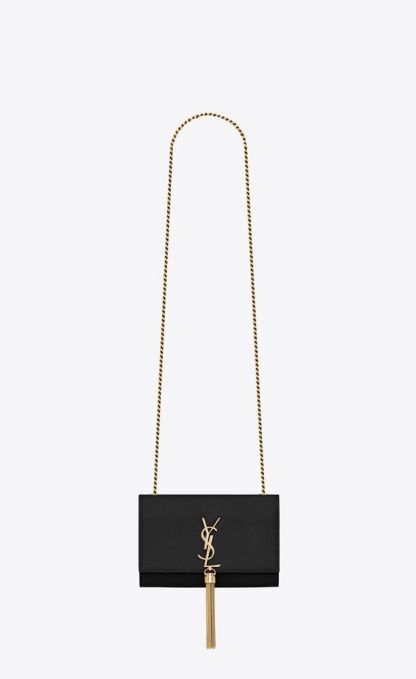 KATE SMALL TASSEL IN GRAIN DE POUDRE EMBOSSED LEATHER