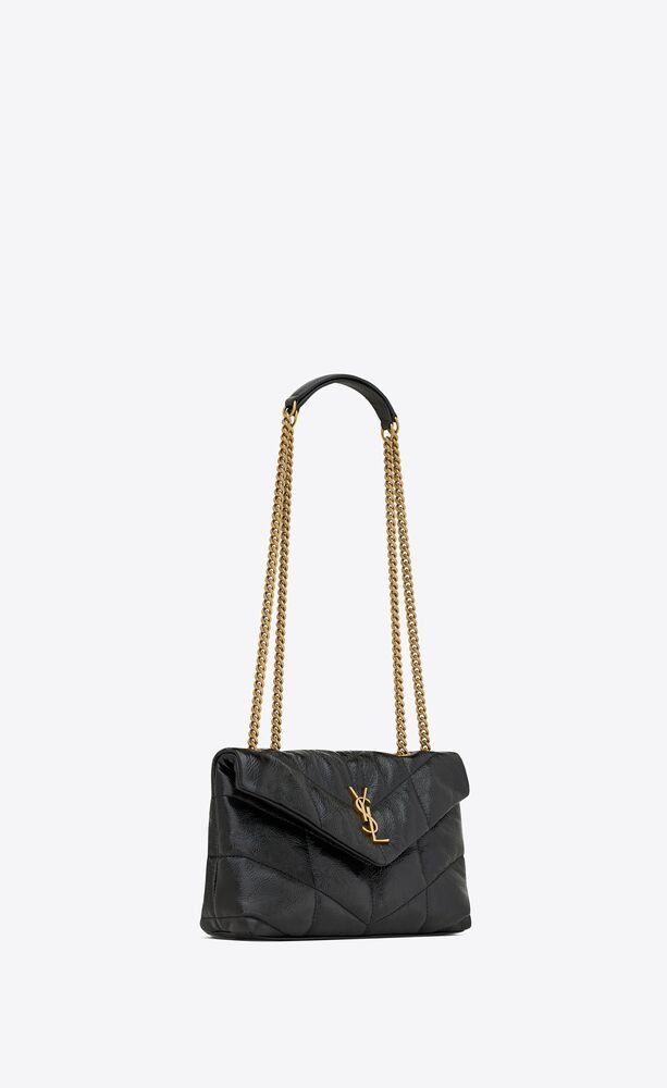 TOY PUFFER IN SHINY GRAINED LEATHER