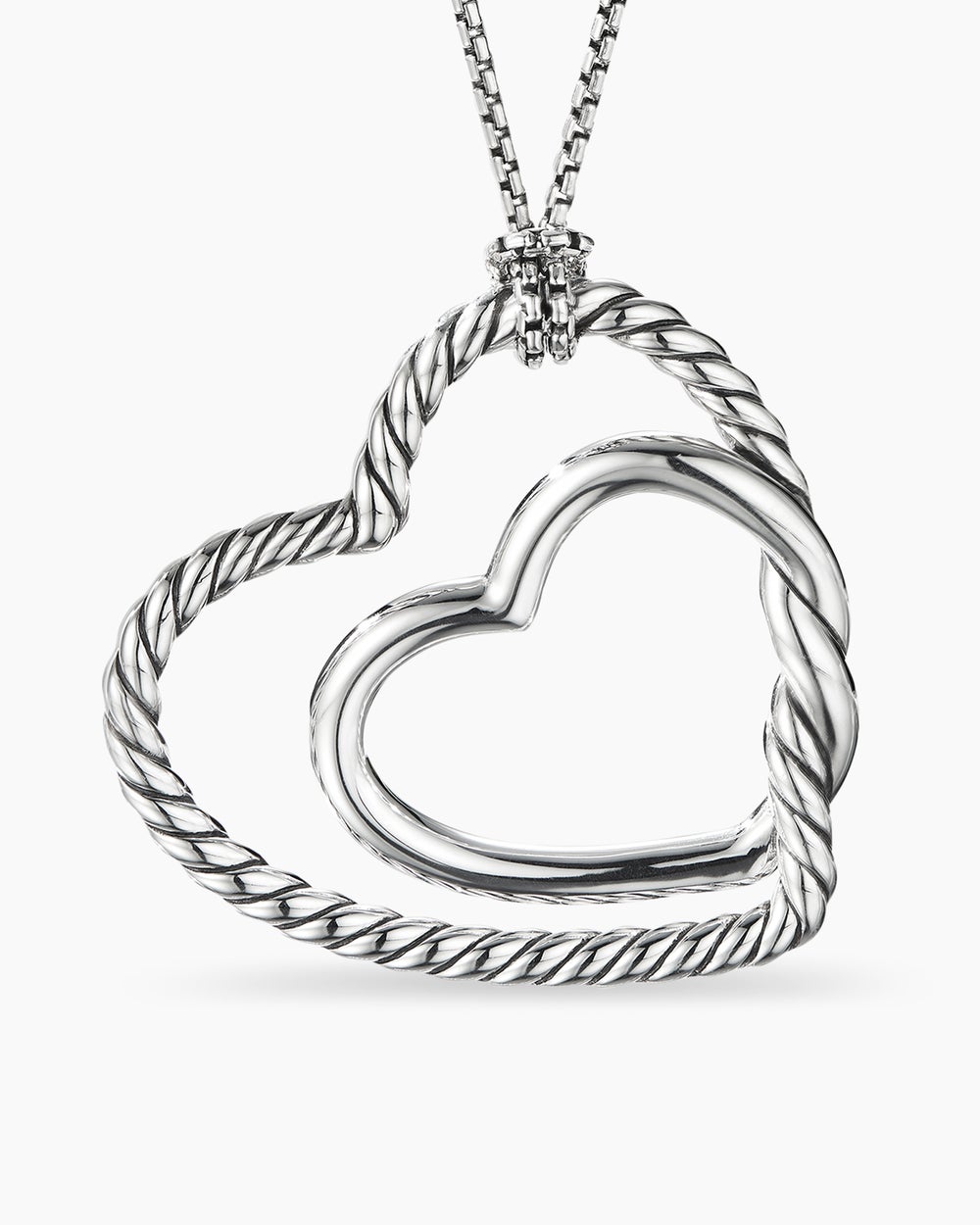 Continuance庐 Heart Necklace Sterling Silver, 38mm