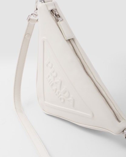 Triangle leather mini-bag