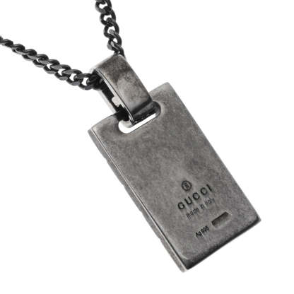 Unisex Silver Logo Necklaces & Chokers
