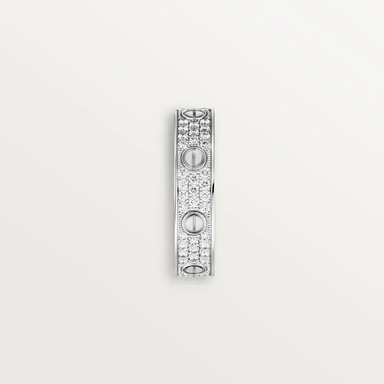 LOVE WEDDING BAND, DIAMOND-PAVED