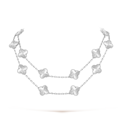 Vintage Alhambra long necklace, 20 motifs