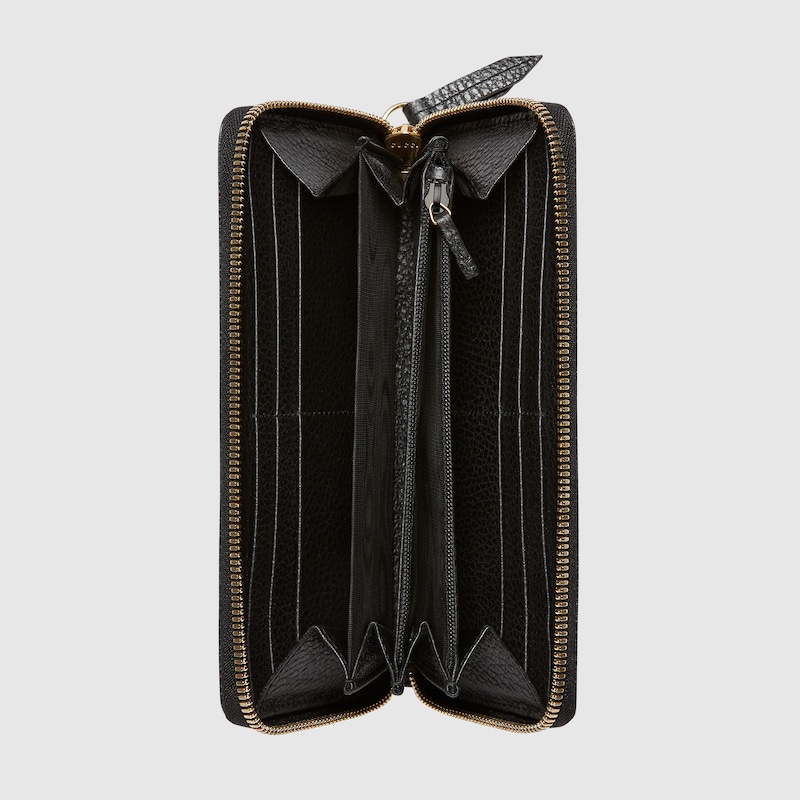 LEATHER ZIP AROUND WALLET