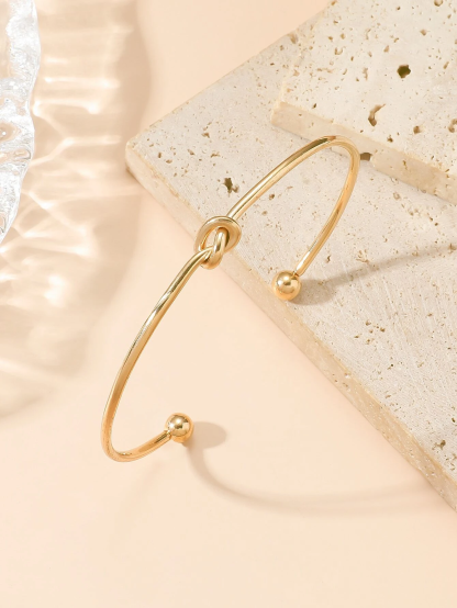 Knot Decor Cuff Bangle