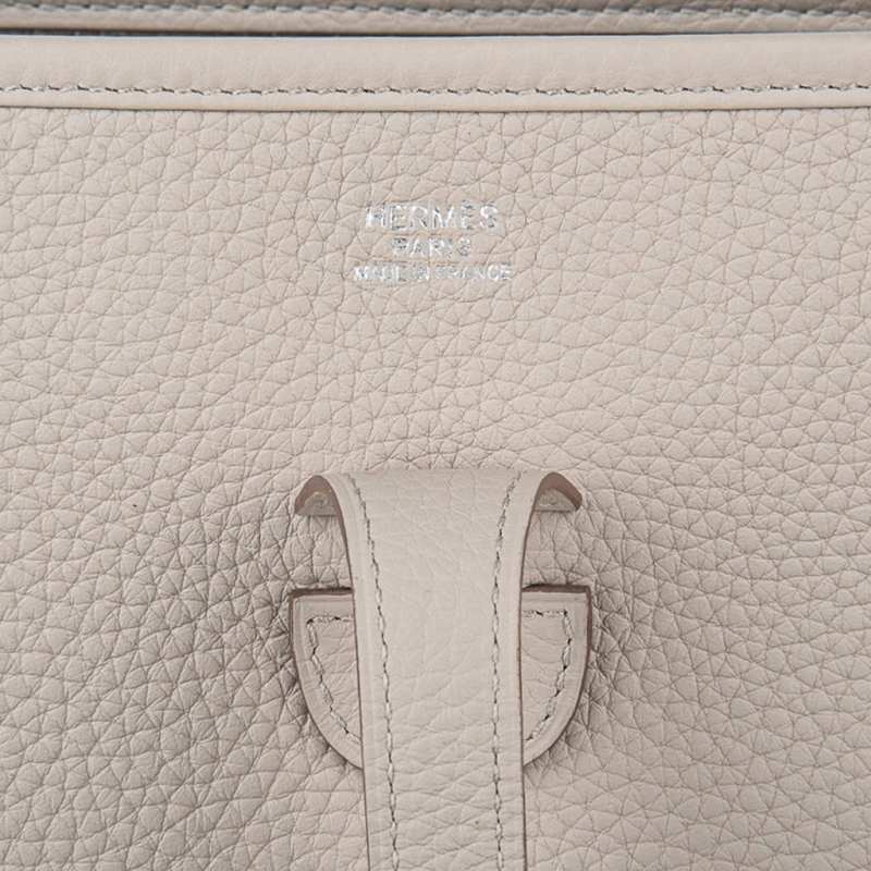 Evelyne PM Bag Beton Palladium Hardware Clemence Leather New w/Box