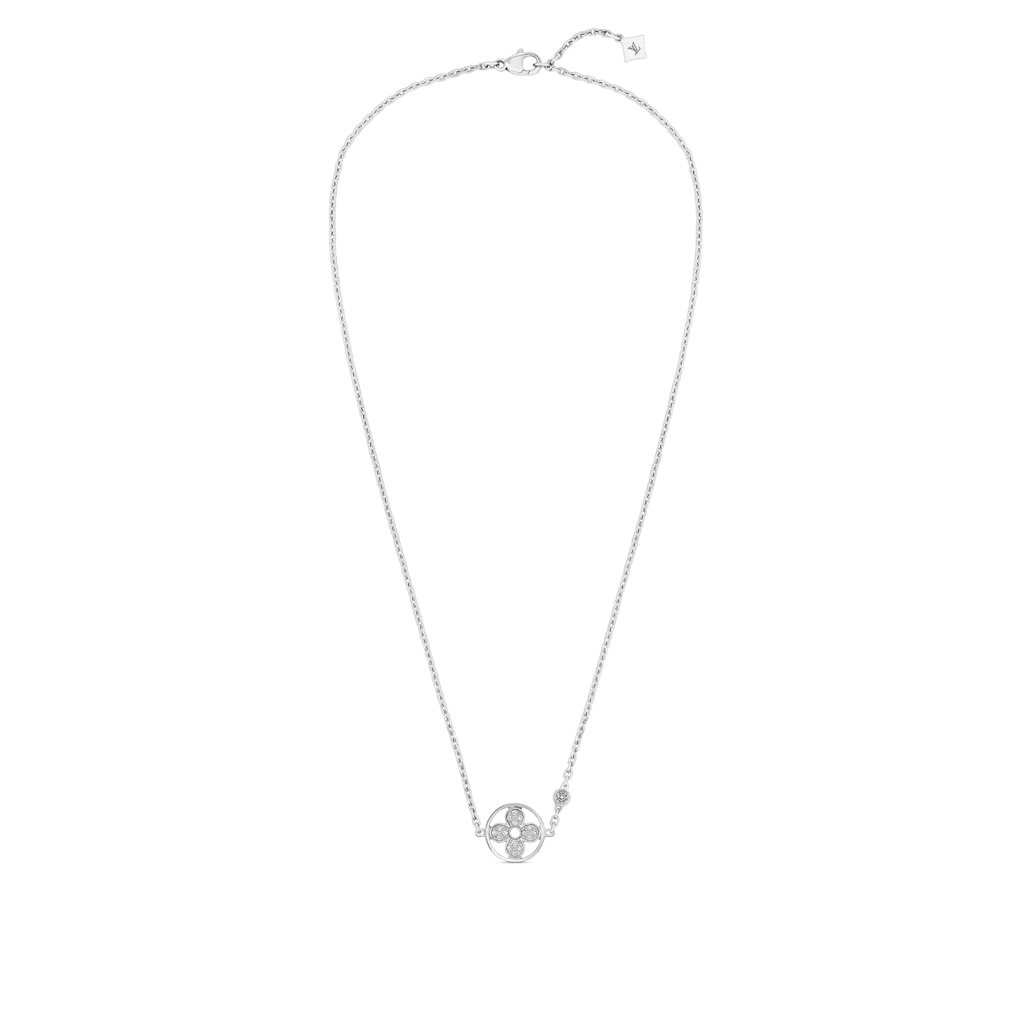 Idylle Blossom Pendant, White Gold And Diamonds